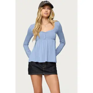 Lilla Henley Babydoll Top