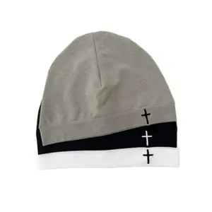 New Cross Stitch Embroidery Baker Boy Hat, Adjustable High-Quality Elastic Design, Unisex Casual Style, Perfect Travel Companion, Hat Cap