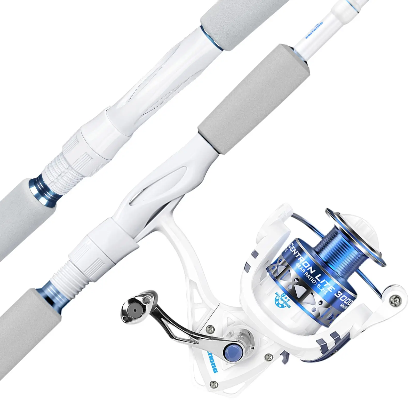 White (2 Pcs Rods) - 6'6"/Mediium Light/2000 Reel