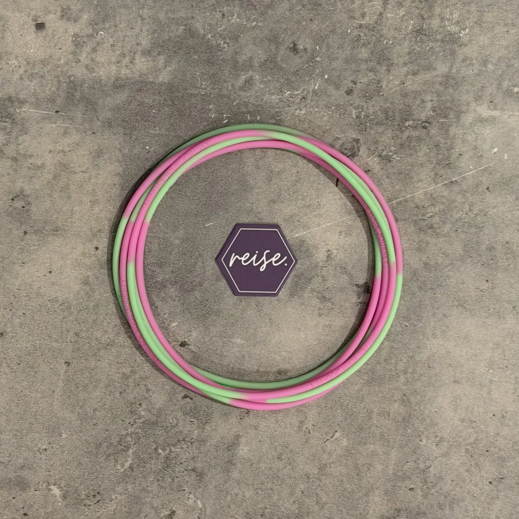 NEW! / Melted by reise. / Marbled Look / Silicone Stacking Bracelets / Multi-Colored