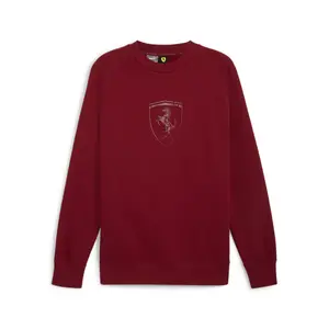 PUMA Mens Scuderia Ferrari Race Graphic Long Sleeve Motorsport Casual Tops Casual - Red