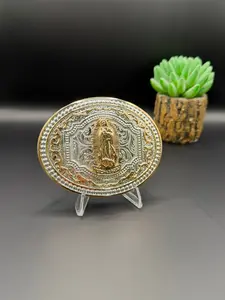 Virgin Mary Round Hyde Buckle Rose Gold diamonds