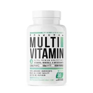 Inspired MULTI: Elite Vegan Multi-Vitamin Healthcare Fitness Supplement Edible Dietary Optimum Booster Capsule