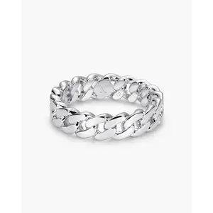 JAXXON - Women's Cuban Link Ring - Silver