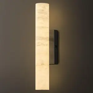 Dimmable LED Wall Mounted Wall Alabaster Sconce with Alabaster Shade
