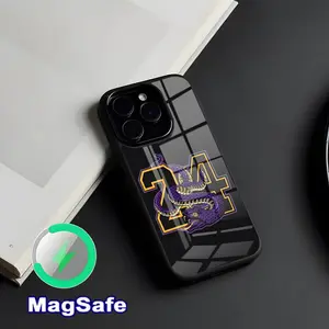 Kobes 24 jersey Phone Case Magnetic glass case for iPhone 17 Pro Max 16 15 14 13 11 Pro Max Plus Phone case Protection Cover