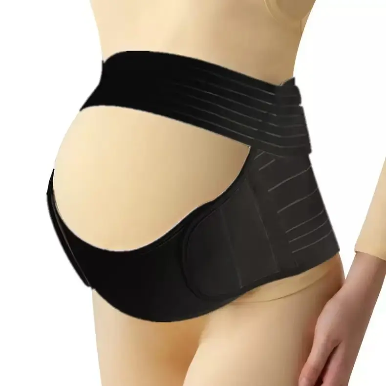 Women's Maternity 3-Piece Comfortable Support Set - Cool, Breathable Postpartum Supplies with Pregnancy Belly Belt, Stomach Belt for Prenatal Waist/Back Pain Relief & Postpartum Abdominal Binder Shapewear