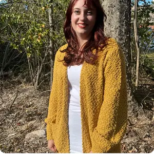 Mustard Popcorn Pocket Cardigan