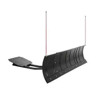 fathersdaygift VEVOR Snow Plow Blade, 43 in/72 in Width Adjustable Snow Plow Kit, Easy to Detach, Universal Mount Plowing Attachment with Rubber Flaps, Heavy Duty Steel Blade, Compatible with Most UTV ATV