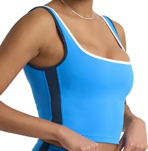 Workout Tank Tops for Women with Built in Bra, Racerback Sports Athletic Shirts Camisole Yoga Top with Shelf Bra