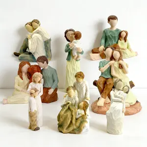 These adorable faceless resin figurines are perfect for home decor and thoughtful gifts, capturing the essence of companionship and perfectly interpreting those precious moments that need no words.