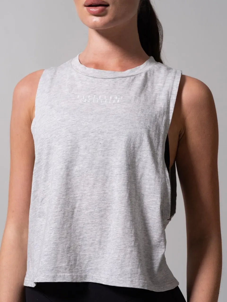 Essential Waist Tank - Heather Grey