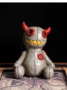Devil Horns Voodoo Doll Backflow Cone Incense Burner