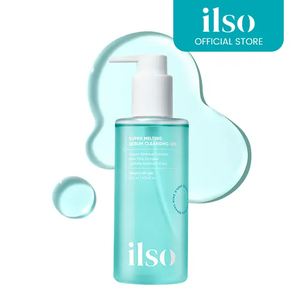 ilso Super Melting Sebum Cleansing Oil, Watery Oil Type, Sensitive Skin Face Wash, Oil Cleanser for Face, Makeup Blackhead Remover, Korean Skin Care 6.75 fl oz (200ml)
