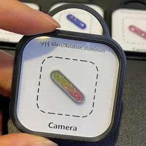 Shiny Glitter Camera Control Button Protection Film For iPhone 16 16Plus 16Pro 16ProMax Solid Color Glass Anti-scratch Sticker