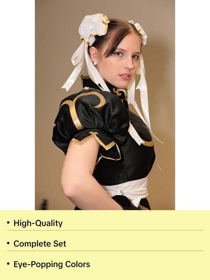 Chun-Li Cosplay Costume - Street Fighter Anime Costume for Women Chun-Li Cosplay Costume - Street Fighter Anime Costume for Women