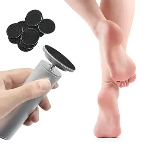 4.5 in Longer Electric Foot Callus Remover, Professional Aluminum Callus Remover for Feet with 60pcs Sandpaper Discs, Speed Control Pedicure Tools for Dead Skin Calluses Black - Summer Gift