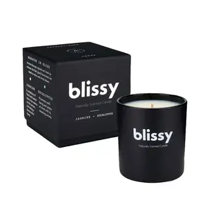 Blissy Candle – 100% Vegan Soy Wax – Naturally Scented with Essential Oils – Up to 45 Hours Blissy Candle – 100% Vegan Soy Wax – Naturally Scented with Essential Oils – Up to 45 Hours