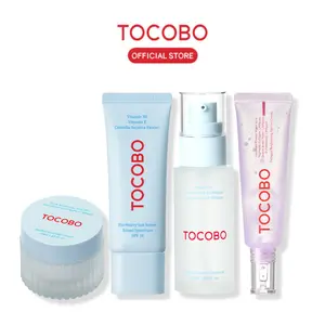 [TOCOBO Official]  Glass Skin Power Routine Set (essence, cream, eye care, sun care)  Lightweight Moisture Skincare Daily