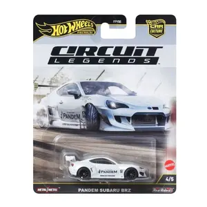 Hot Wheels Circuit Legends Pandem Subaru BRZ FPY96 Metal Model Car 4/5 Series Real Riders Collection