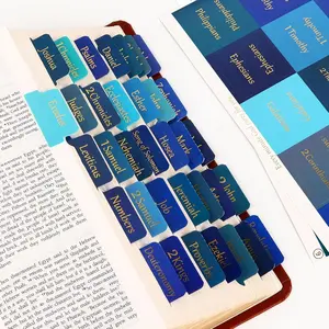 Blue  Tabs for Men's  Studies & Small Groups -   Tabs with -Foil Lettering, Easy to Read,  Journaling Supplies (66 Tabs for Old & 24  Testament)