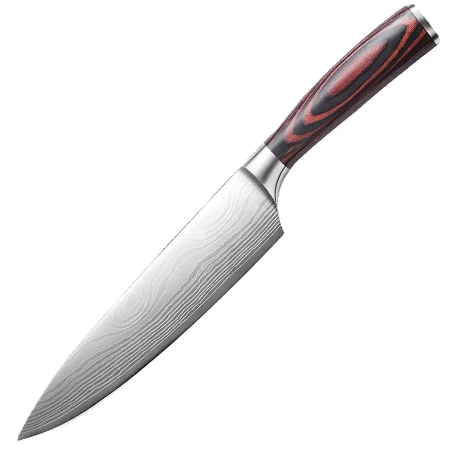 Japanese-Style Household Chef Slicing Knife with Stainless Steel Blade - Multifunctional Kitchen Tool for Fruits, Meats, Vegetables - Family Fun Home Essentials Knives