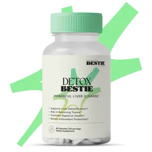 Detox Bestie – Advanced Liver Cleanse & Detox Support | Boosts Energy, Digestion & Antioxidant Protection | Made in USA | 3rd Party Tested | GMP Certified | 60 Capsules