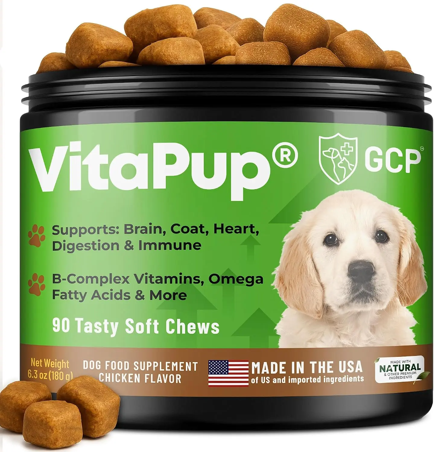 Guardian’s Choice Puppy Vitamins & Supplements, Multivitamin Chews, 90 Ct | Give Your Puppy the Best Start. Daily support for healthy growth, development, and overall wellness.*