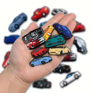 20pcs Vibrant Car-Themed PVC Shoe Charms Set - Colorful Cartoon Vehicle Designs for Clogs & Beach Bags, Ideal Gift for Birthdays, Christmas, Valentine's Day, Halloween, Cute Car Accessories