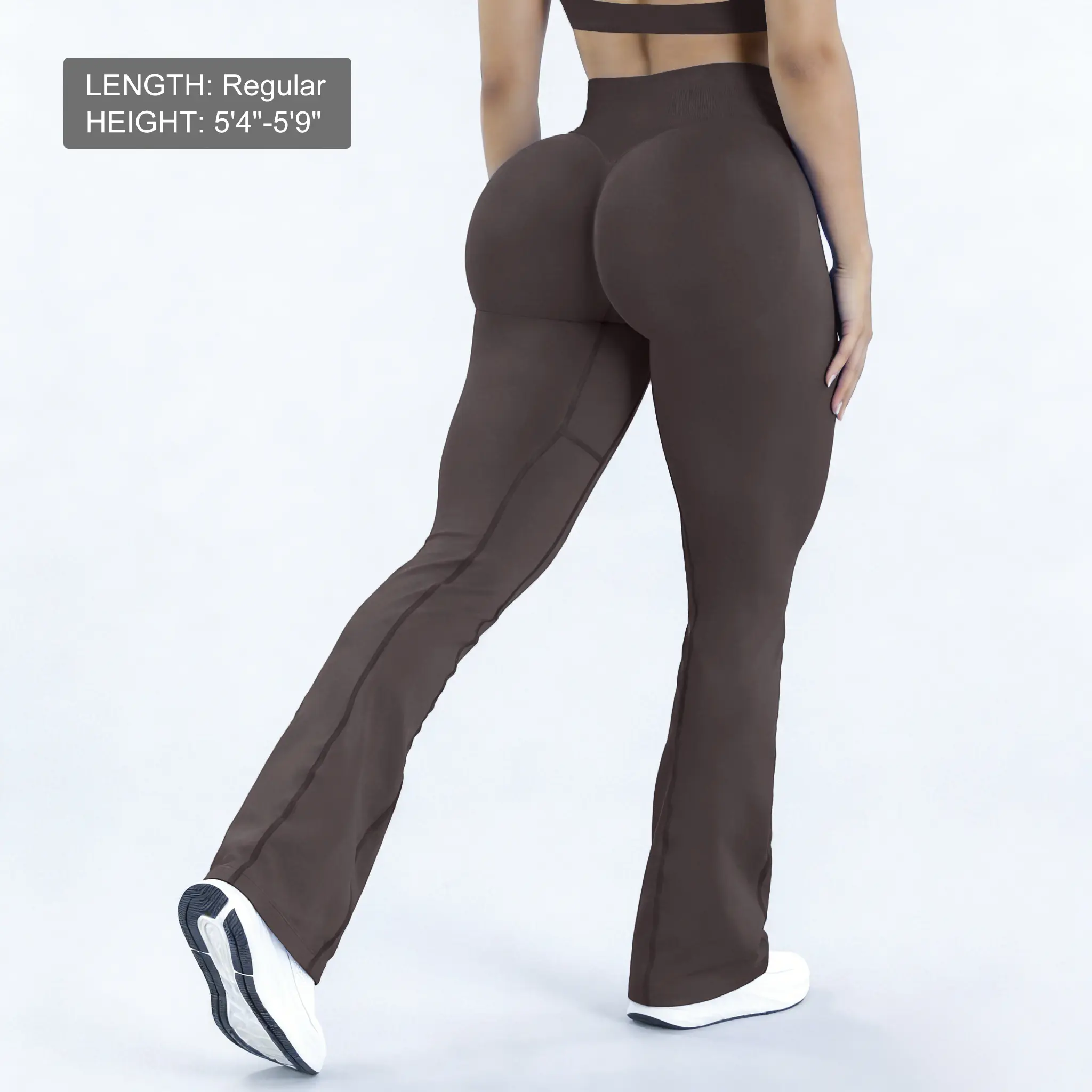 Brown Flared Leggings