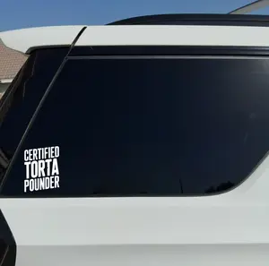 Certified Torta Pounder Color Vinyl Car Sticker - Colorful Vinyl Decor for 1.7" to 14" Vehicles, Durable Material