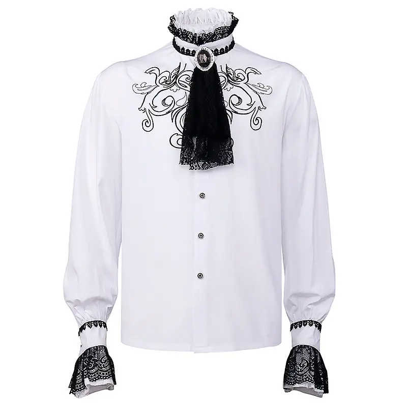 White embroidered shirt