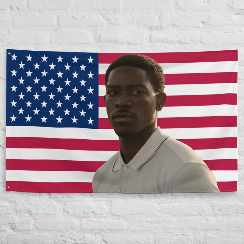 Franklain Saint American Flag - Snowfall Tapestry 40in*60in Tapestry Decor