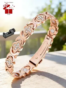 3500 Gauss Magnetic Pure Copper Bracelet, Elegant Minimalist Bangle, Fashion Accessory, Perfect Gift for Women, Stylish Jewelry, High-Quality Material