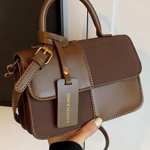Women's Simple Personalized Retro Square Flap Bag, Crossbody Bags, Fashionable Casual Versatile Trendy Shoulder Bag, Perfect for Office, University, Travel and Outings