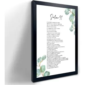 Psalm 91 In Spanish For Wall Poster Pictures For Bedroom Poetry Spanish Bible Verse De La Bi Canvas Black Frame Photo Album Style Decoration Gift Style Artwork Lightweight Stickers Ornaments  Ornaments  Ornaments Artistic Print Framed