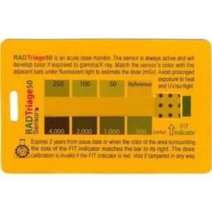 RADTriage 50 Personal Radiation Detector for Wallet or Pocket