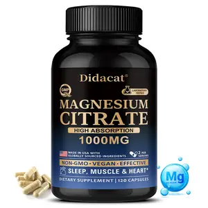 Didacat Magnesium Health Supplement — Supports Sleep Health and Muscle Relaxation (120 Capsules)