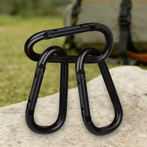 Carabiner Set D Ring Outdoor Clip Hook Carabiner Clips | 2.3" Spring Snap Clip for Camping Hiking Backpack Keychain Dog Leash DIY Gear Carabiner Hooks