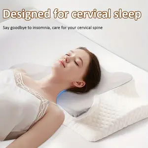 Multi-functional pillow, breathable soft, stain-resistant, slow rebound breathable memory foam arch pillow, cervical spine support