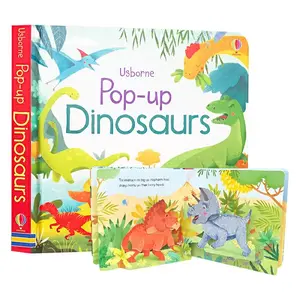 Usborne Pop-Up Dinosaurs 3D Interactive Dinosaur Book for Kids, Educational Pop-Up Book with Vivid Illustrations and Dinosaur Scenes, Perfect Gift for Toddlers