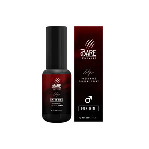 Bare Chemist Eclipse Pheromone Cologne for Men - Warm Gourmand Scent with Cacao Vanilla & Woody Depth 1oz Alcohol-Free Premium Natural Ingredients