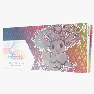 Prismatic Evolutions Super-Premium Collection Featuring Eevee's Transformation in Prism and Beige Color Palette