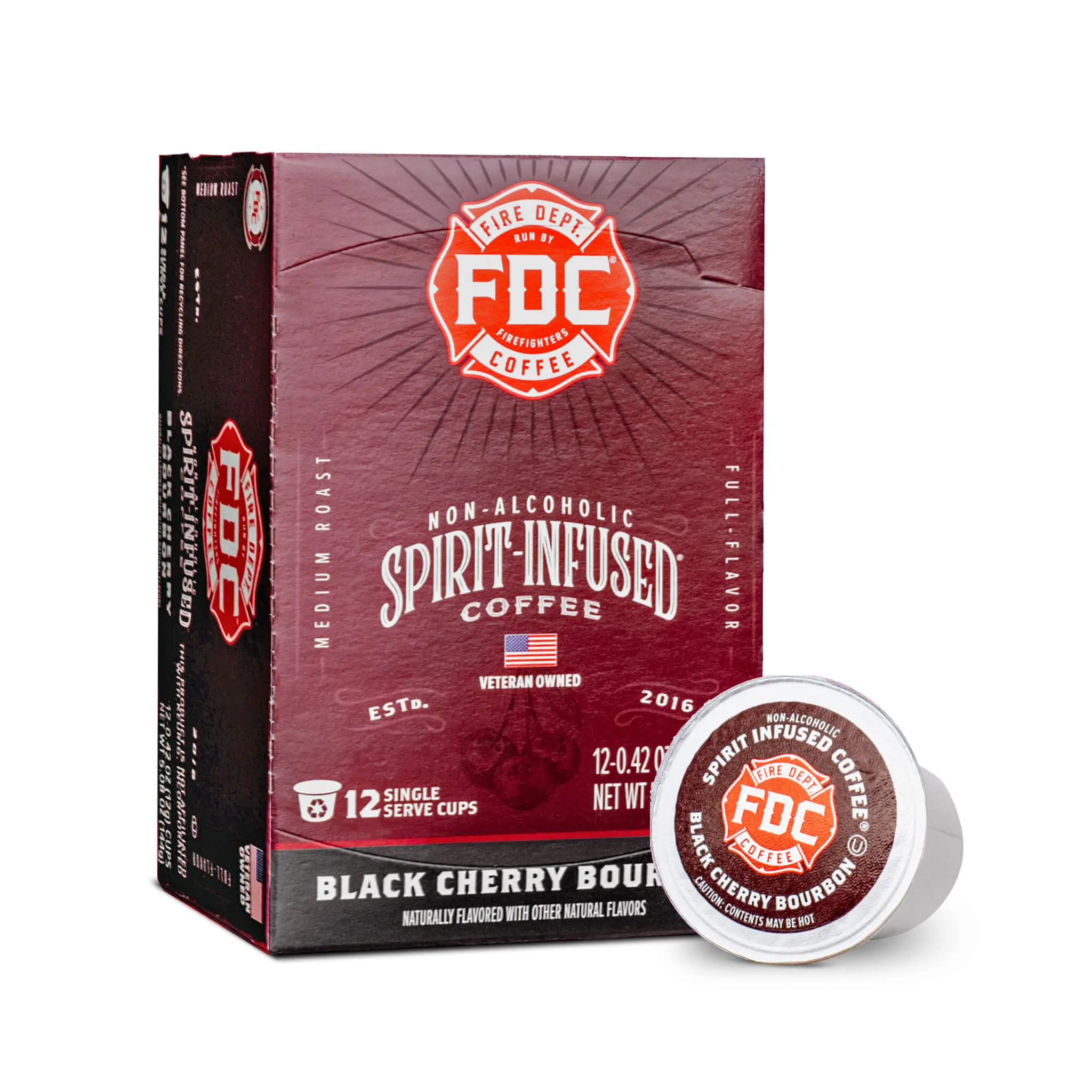 Fire Dept. Coffee’s Spirit Infused Coffee Pods- 12 & 24 ct - Roasted in the US