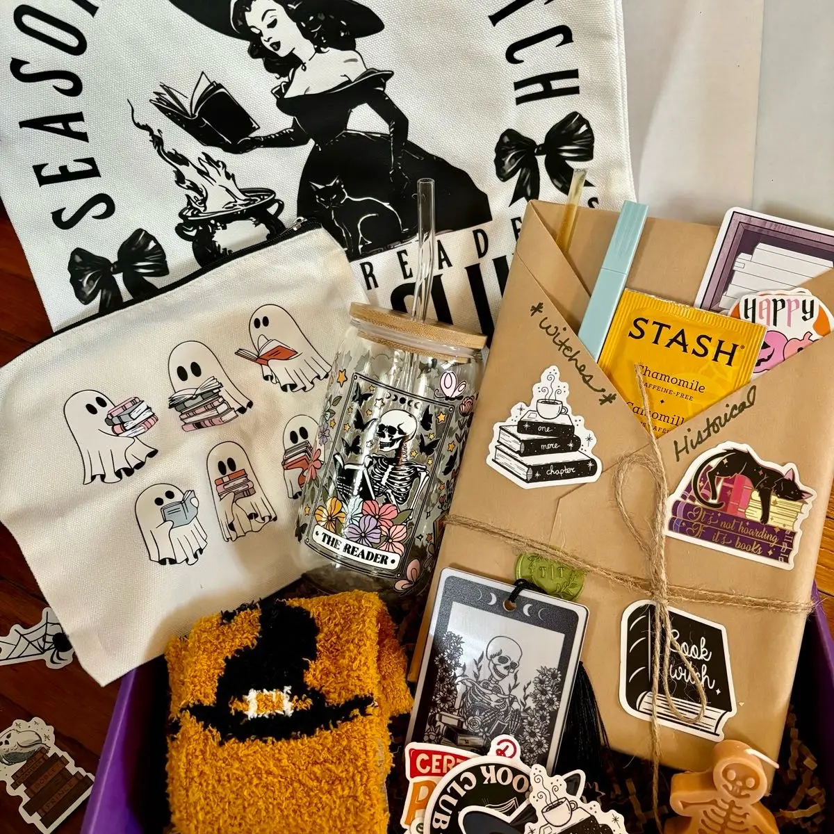 Blind Date with a Book Boo Basket - Halloween Gift Set for Readers