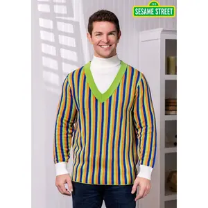 Adult Sesame Street Bert Cosplay Knit Sweater