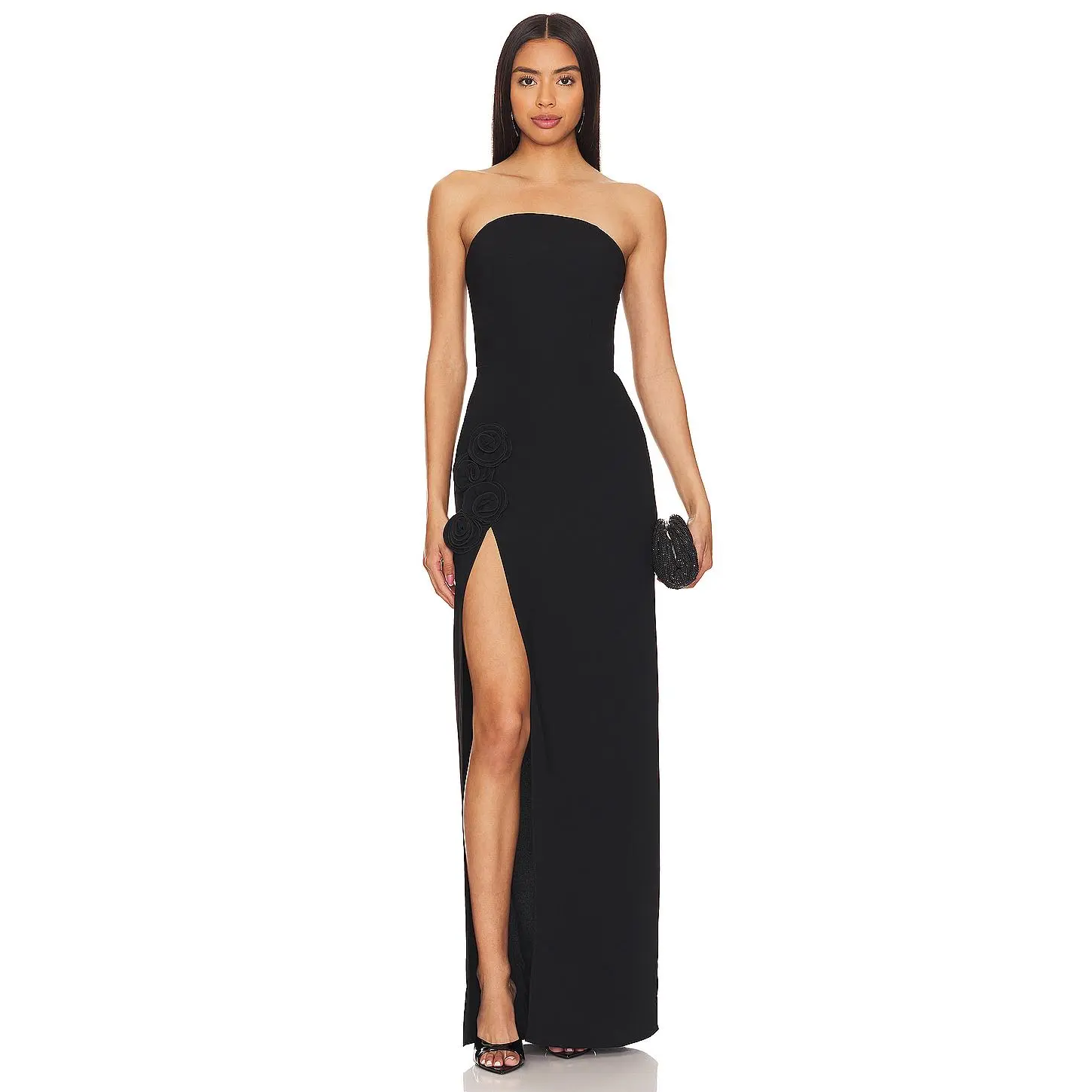 Amanda Uprichard x REVOLVE Wolfe Gown in Black