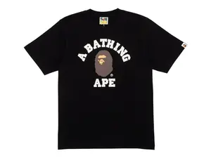 BAPE Men's College Tee Black, from StockX