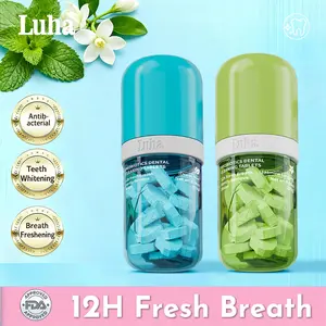 LUHA Probiotics & Pearl Powder Toothpaste Fluoride-Free Brightening Eco-Friendly Long-Lasting Fresh Breath Stain Removal Plaque Safe for Adults Kids Oral Whitening Daily