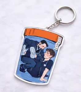 Hucklerobby Specimen Jar Keychain, The Pitt Keychain, TV Show Acrylic Keychain